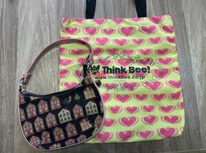 美品◇think bee◇シンクビー◇ミニショルダーバッグ&エコバッグ