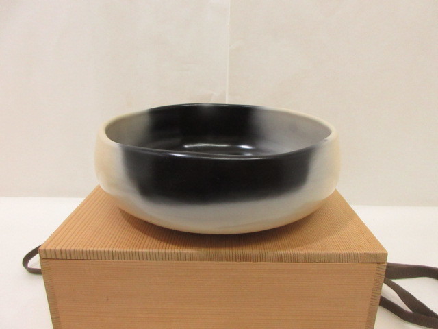 風流庵】 『桂窯』 寄神崇白作☆ 雲華焼灰器/ 炉用共箱| JChere雅虎