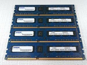 ADTEC HPC12800D-8GHA PC3-12800(DDR3-1600) 8GBx4枚 (計32GB) デスクトップ用メモリ