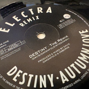 12”★Electra / Destiny (The Remix) / Autumn Love (Future 4) / バレアリック・ハウス・クラシック！の画像1