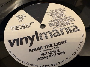 12”★Main Squeeze Featuring Matt Wood / Shine The Light / ディープ・ヴォーカル・ハウス！