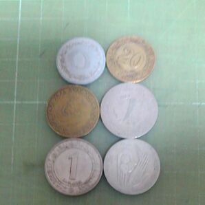 アルジェリア旧硬貨×6枚
