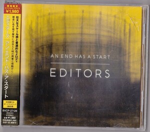 【国内盤】Editors An End Has A Start BVCP-27126 帯付き