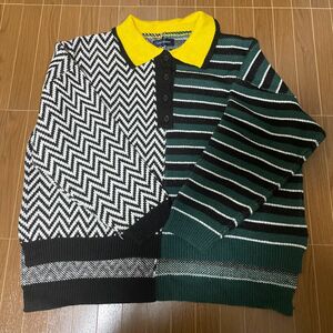 美品　ロイスクレヨン　バイカラーニット