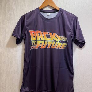 新品★パープル★BACK TO THE FUTURE★Tシャツユニセックス★M