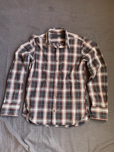  free shipping Lounge Lizard! check shirt size 1* secondhand goods 