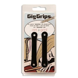 GigGrips（ギググリップス） ブラック ／ドラムスティックグリップ　ドラムスティックをホールドするアイテム 買いだおれ
