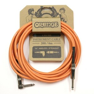 Orange オレンジ 楽器用 シールド ケーブル 6m L字とストレートフォーン CA037