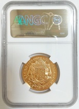 1989年 イギリス エリザベス2世 ソブリン発行500年記念 2ソブリン 2ポンド プルーフ金貨 NGC PF70 UC チューダーローズ アンティークコイン_画像4