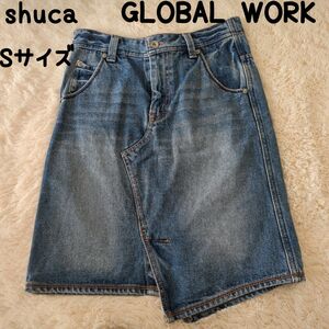 shuca GLOBAL WORK シュカ グローバル ワーク 変形 デニムスカート S