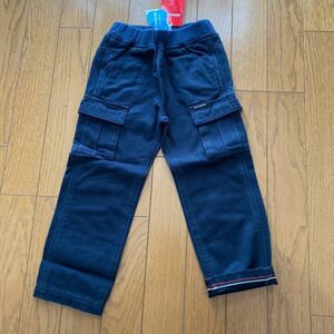 SALE　即決　新品　ミキハウス　ストレッチパンツ　100 ネイビー　カーゴパンツ