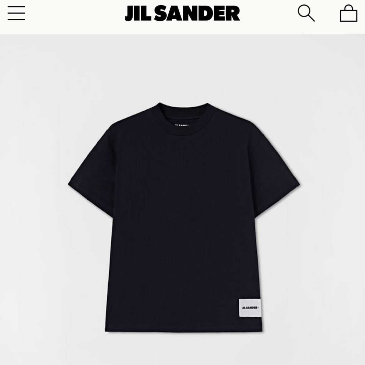 新品 XL JIL SANDER 22aw パックTシャツ 黒 長袖 4073 | auriol-sa.com