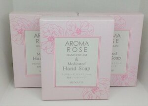 3箱セット　新品　メナード　アロマローズ　ハンドクリーム　30g　/　ハンドソープ　50ml　　　　非売品