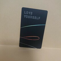 BTS 防弾少年団 トレカ フォトカード LOVE YOURSELF ジョングク グク JUNG KOOK 轉_画像2