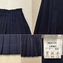 O567 (中古) 香川県 一宮中学校 (旧制服) セーラー服 上下 2点セット /M/W63/丈60/セーラー/スカート/紺/中学校/高校/制服/学生服/女子学生_画像10