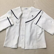 O109 (中古) 広島県 廿日市西高校 セーラー服 上下セット /指定品/160A/W60/丈51/TOMBOW/合服/長袖/中学校/高校/制服/女子学生/学生服_画像4