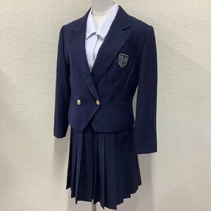 (Y)I197 (中古) 山形県 谷地高校 (旧制服) 3点セット /希少/155A/S/W63/ブレザー/ブラウス/スカート/変形/冬服/中学/制服/女子学生/学生服