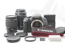 ★限定！極上美品 スターティングセット Canon EOS Kiss X5 SDカード ダブルレンズ ★ EF28-80mm IV USM EF55-200mm II USM_画像1