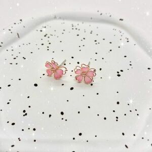 ピアス 桜 S925ポスト ヴィンテージ メンズ レディース 韓国 アクセサリー ノーブランド #C796-2