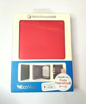 未開封◆amazon Kindle Paperwhite用 レザーカバー ピンク Marware EcoVue KGEV14 手帳型ケース_画像1