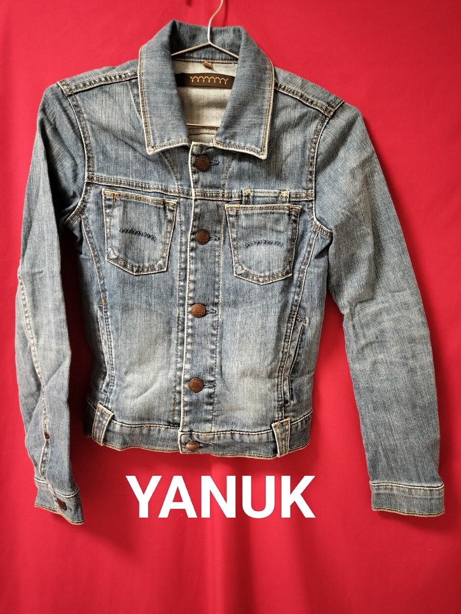 YANUK ヤヌーク DENIT デニム ジャケット BOMBER XS オカヤドカリ