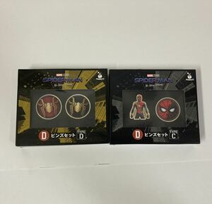 marvel Happyくじ　スパイダーマン ピンズセット ピンバッジ 