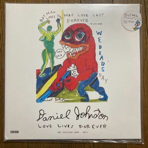 新品LP Daniel Johnston「Love Lives Forever (BBC sessions 2003-2011)」 サイトのみ販売 ナンバリング付き500枚限定2LP 8pのブックレットの画像1