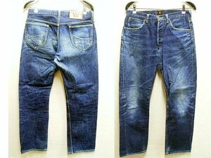 ◇即決[W33]サンプル級の鬼ヒゲ WAREHOUSE Lee 101B TYPE センター赤タグ デニム パンツ■1843