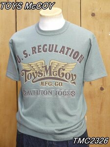 新品 トイズマッコイ Toys McCoy MFG.CO. AVIATION TOGS 半袖 Tシャツ L グリーン TMC2326