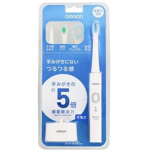 OMRON 音波式電動歯ブラシ メディクリーン HT-B304-W