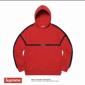 【Supreme】SS20 Warm Up Hooded Sweatshirt Red パーカーＭサイズ【正規店購入・未使用】赤　シュプリーム　送料無料