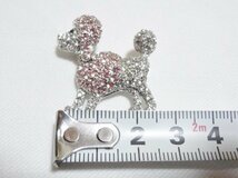 ■送料無料！ ブローチ トイプードル 犬 toy poodle dog 同梱ＮＧ■_画像2