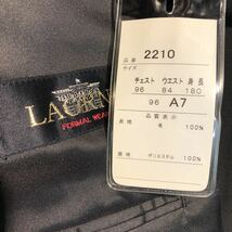 新品【サイズA7 XL★特価礼服】4Bダブルスーツ ブラックフォーマル 背抜き ノーベンツ 2タック アジャスター付き 背広 メンズリクルート_画像10