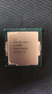 CPU インテル Intel Core I7-8700k プロセッサー 中古 動作未確認 ジャンク品 -4062