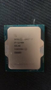 CPU インテル Intel Core I7-12700K プロセッサー 中古 動作未確認 ジャンク品 -4121