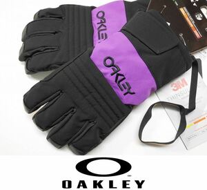 【新品:SALE】23 OAKLEY B1B GLOVE - BLACKOUT/ULTRA PURPLE - M スノーボード グローブ 正規品