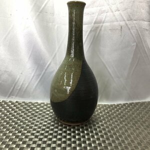 【現状保管品/KSH】陶器 花瓶 フラワーベース 一輪挿し 昭和レトロ 花器 花入 アンティーク レトロ HA0316