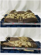 【中古品/CH】COACH コーチ シグネチャー トートバッグ ワンショルダーバッグ キャンバス F10314 RS0329/0025_画像8