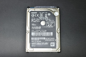 当日発送 HDD 2.5インチ SATA 1TB 5400RPM HGST 中古品 S/N:1MJPUYAP