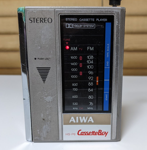 AIWA アイワ HS-P6 TU-1 カセットプレーヤー FM/AM カセットボーイ Cassette Boy ラジオ テープ チューナーパック