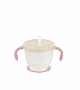  Ricci .rua clear glass . mug straw type R pink 