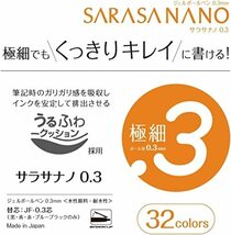 ゼブラ ジェルボールペン サラサナノ 0.3mm ビンテージ 5色セットB JJH72-5C-B_画像6