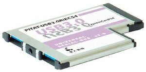 玄人志向 NEXTシリーズ ExpressCard/54接続 USB3.0増設インターフェースカード USB3.0-EC54-P2