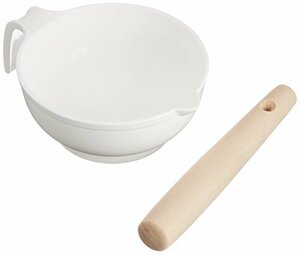  Ricci .ruRichell cooking supplies mortar and pestle suribachi set 10.5×14.0×4.5cm 55g