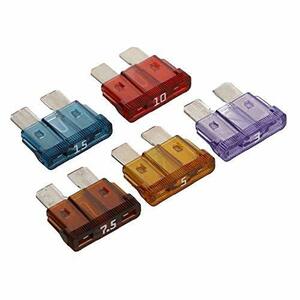  Amon flat type fuse set 3/5/7.5/10/15A ( approximately 19×19×5mm) each 1 piece insertion 3673