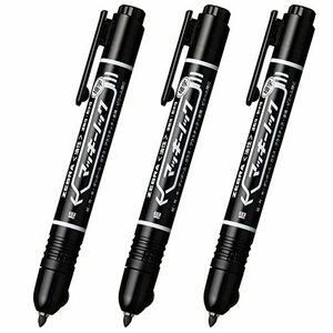  Zebra oily marker Mackie knock small character black 3 pcs insertion P-YYSS6-BK3-AZ