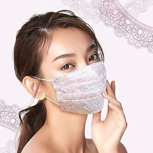  race pattern non-woven mask YURIKO 5 sheets entering ( coral pink )