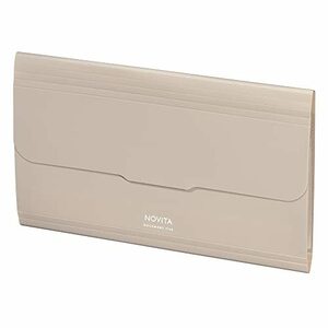 コクヨ ドキュメントファイル ノビータ ポケットが大きく開く書類ファイル 封筒サイズ 6ポケット サンドベージュ フ-NV951LS