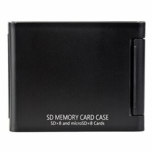 Kenko SDカードケースAS SD8 BK SD/microSD各8枚収納可能 ブラック 704424
