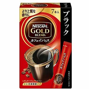 ネスカフェ ゴールドブレンド カフェインレス スティック ブラック 7本入×6箱
